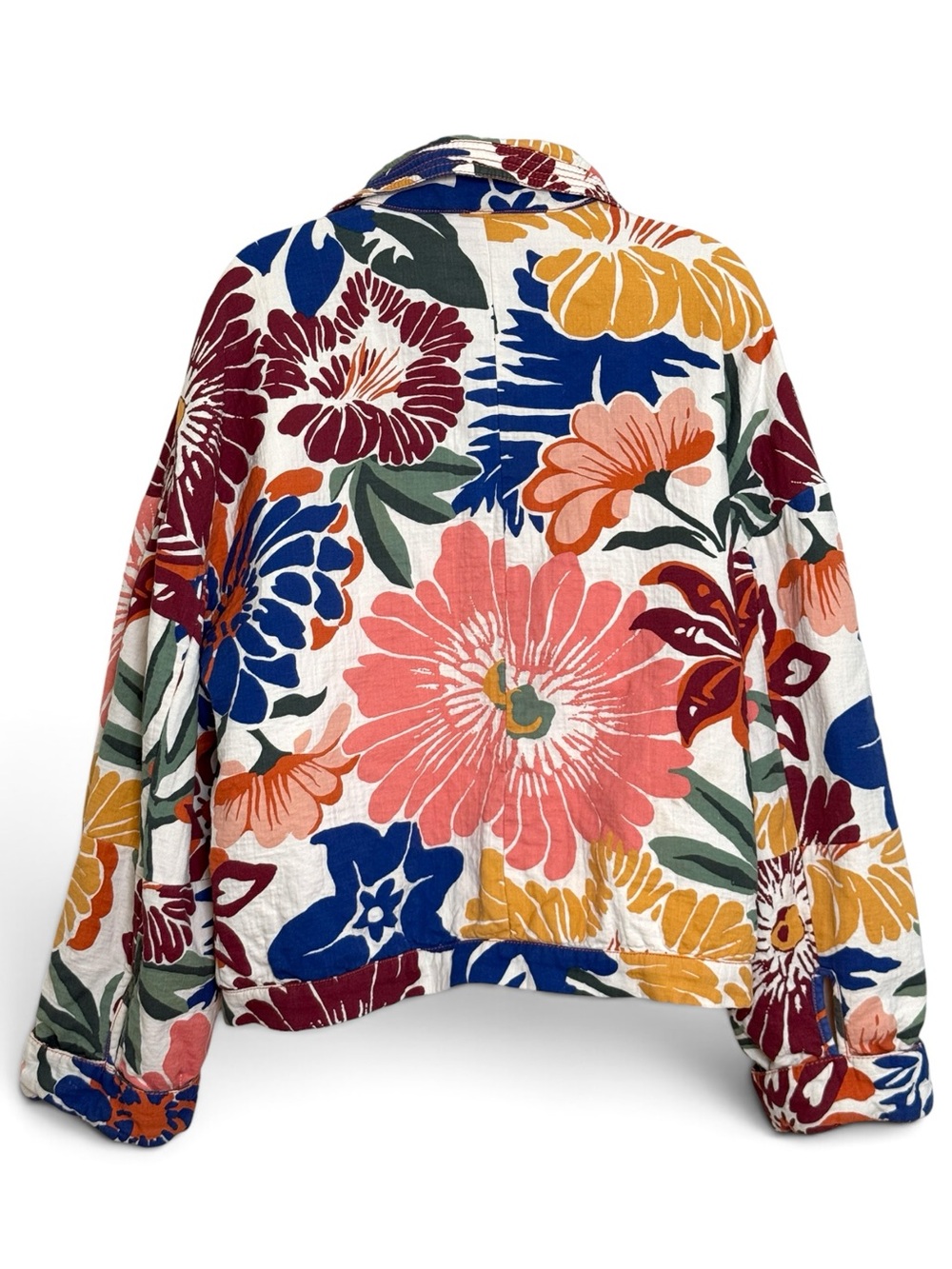 Free People Soleil Beach Jacket size medium Tropical - Picture 2 of 10